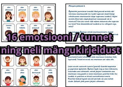 Emotsioonid- kaardid + mängukirjeldused