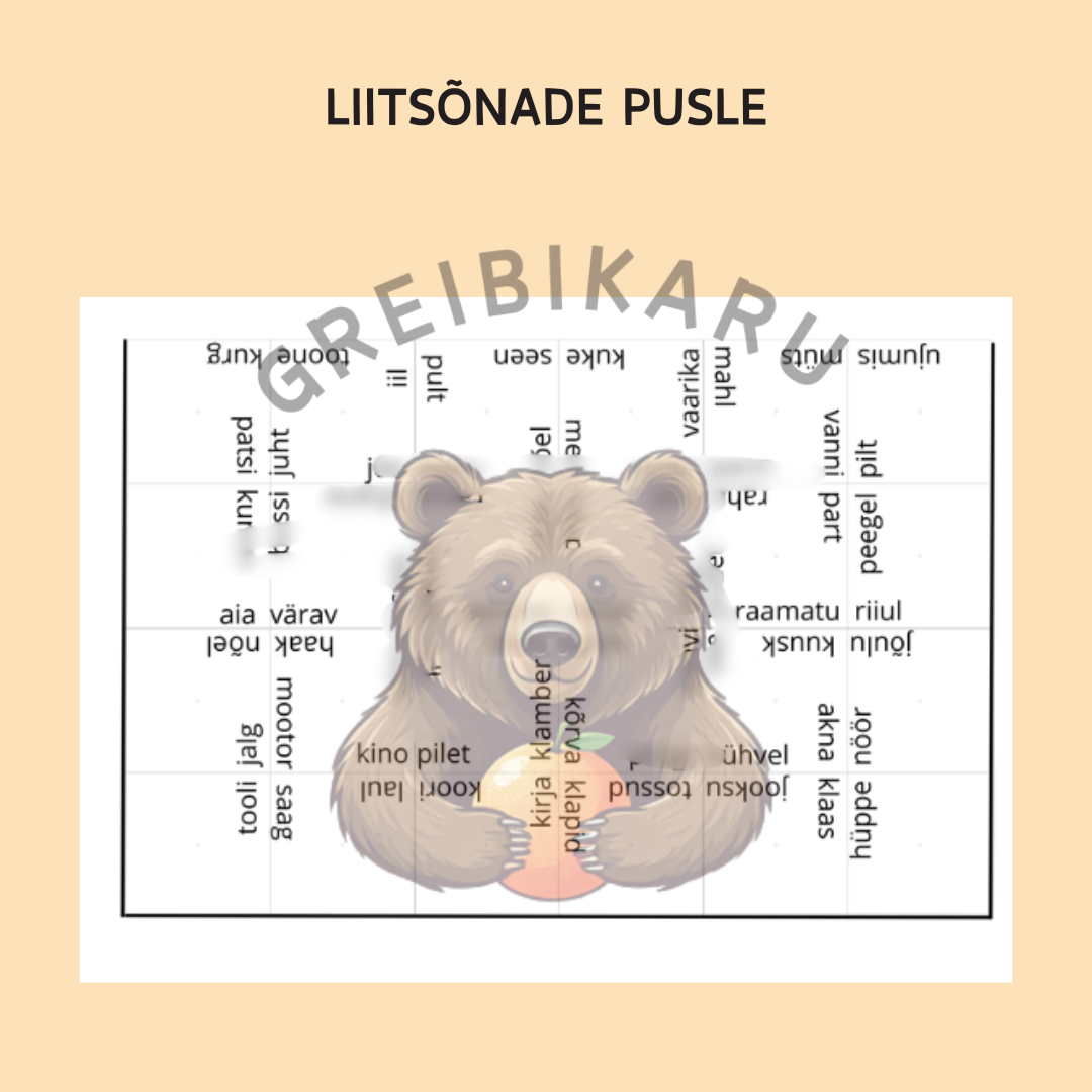 Liitsõnade pusle