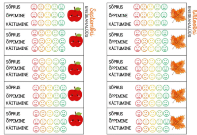 Eneseanalüüs päevikusse kleepimiseks