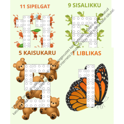 LEGO DUPLO NUMBRITE ALUSED