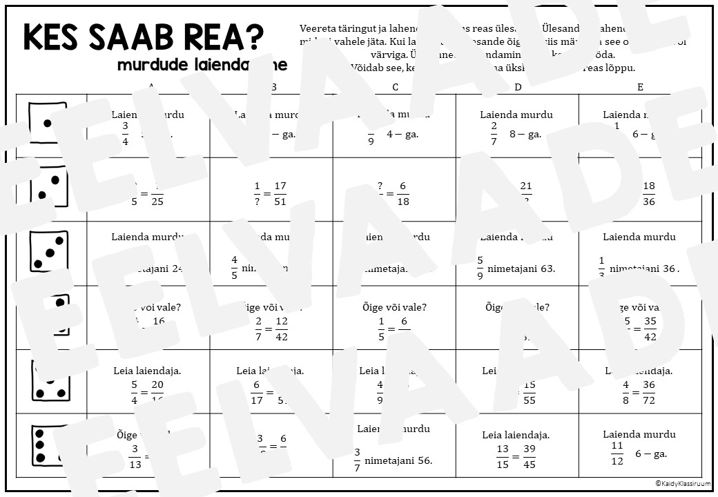 Murdude laiendamise lauamäng - Image 2