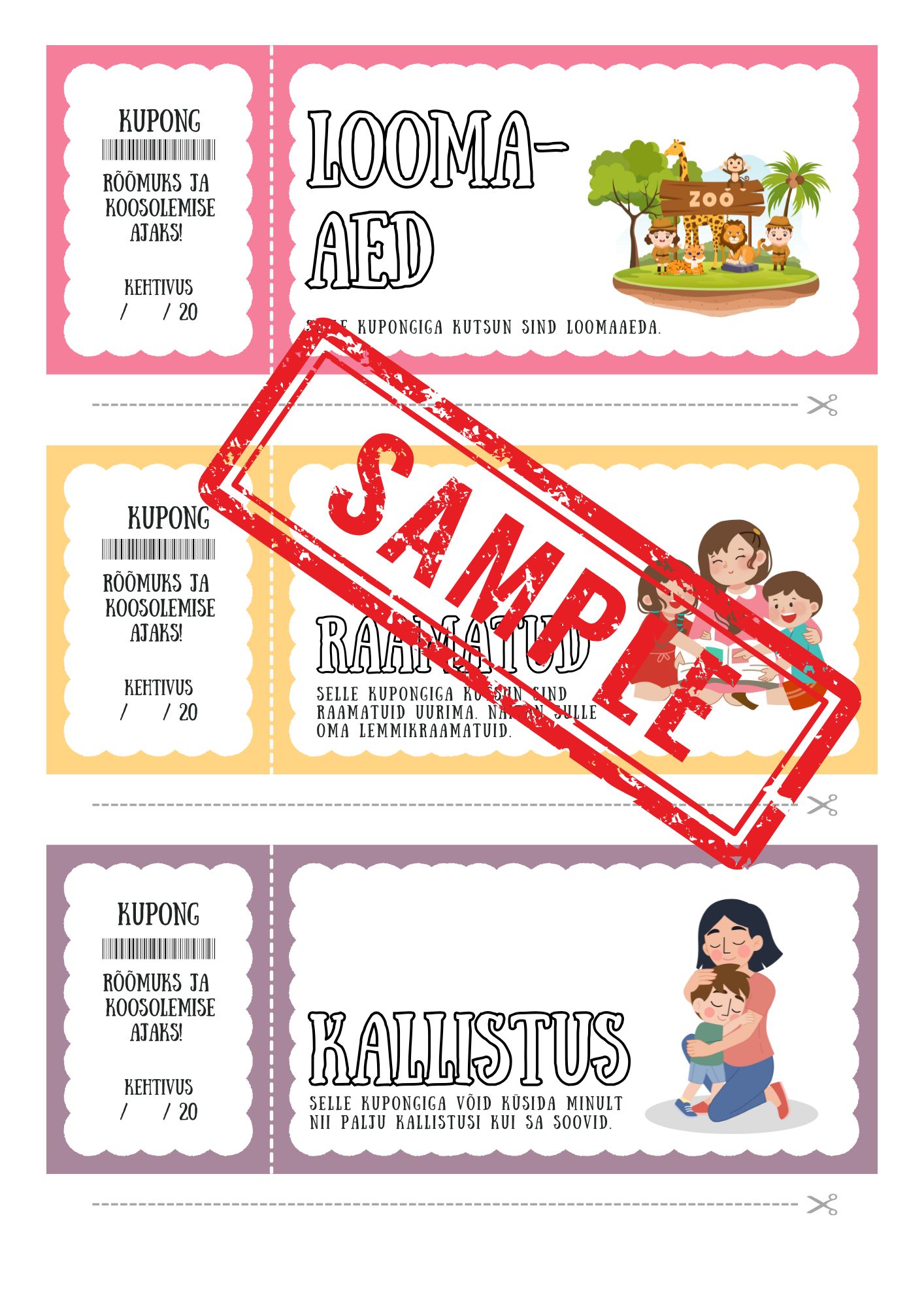 KOOSOLEMISE KUPONGID (isadepäev, emadepäev, jõulud). - Image 3