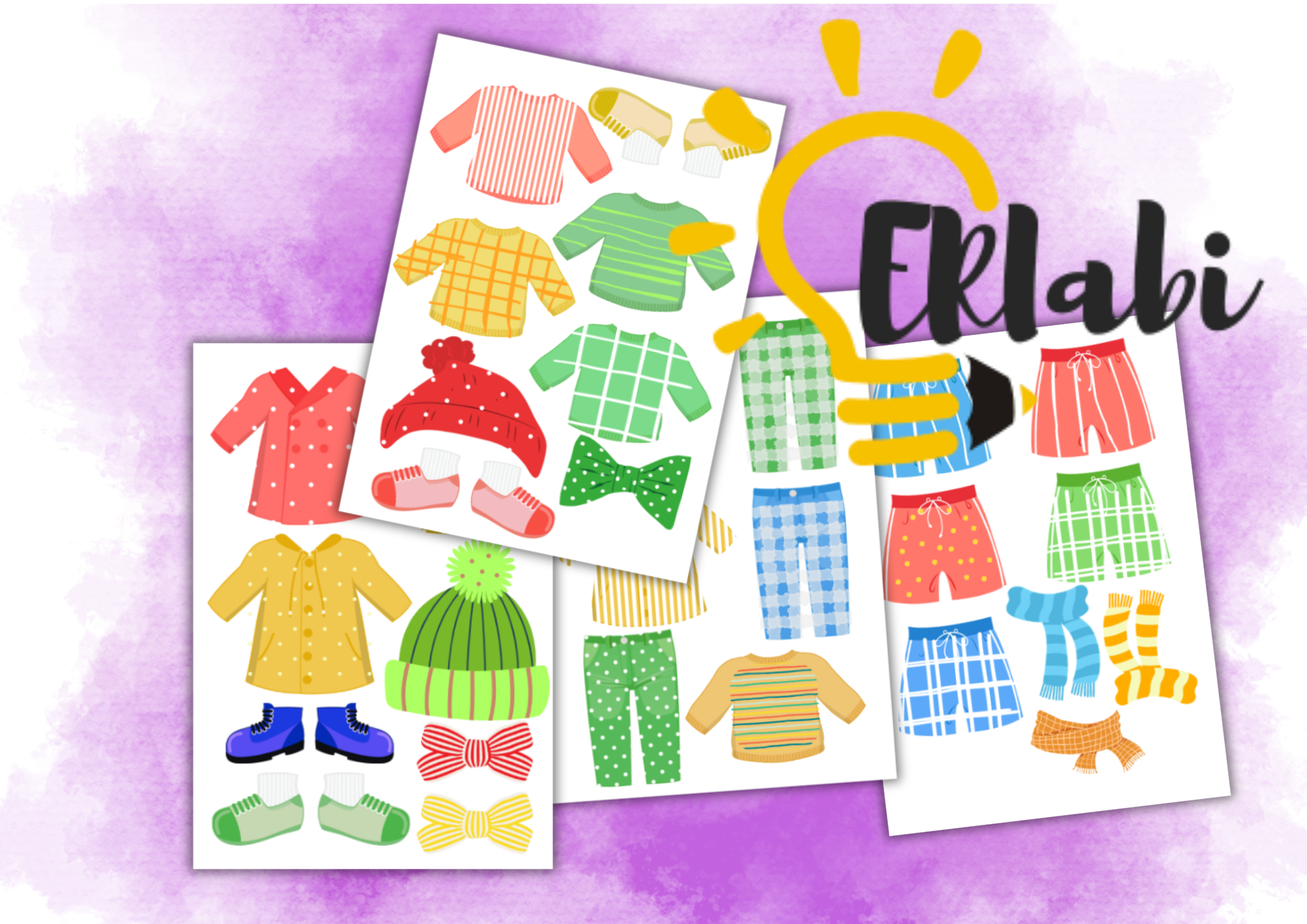 Riietus sõnavara arendamine (triibuline, ruuduline, täpiline) - Image 2