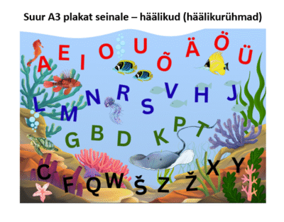 Suur A3 plakat - häälikud