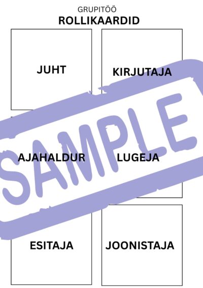 ROLLIKAARDID grupitööks