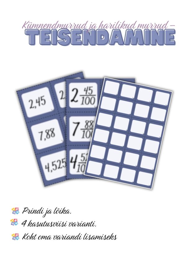 Kümnendmurrud ja harilikud murrud – teisendamine