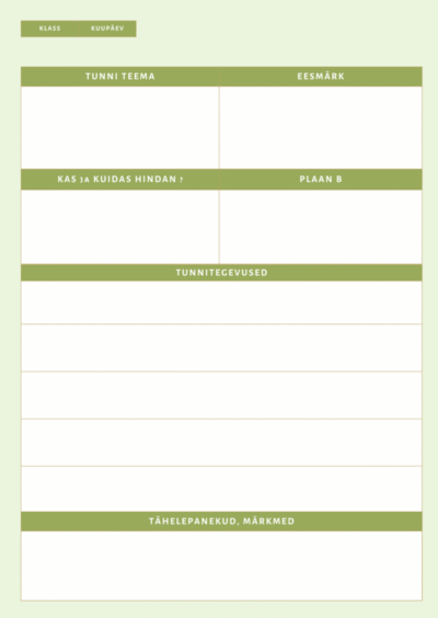 Tunnikava (blankett)