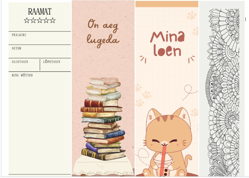JÄRJEHOIDJAD 12 vahvat järjehoidjat: prindi, värvi, lamineeri ja loe raamatuid rõõmuga - Image 2