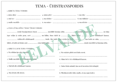 "Tema - ühistranspordis"