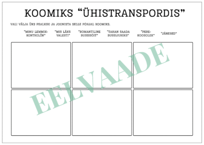 Koomiks "Ühistranspordis"