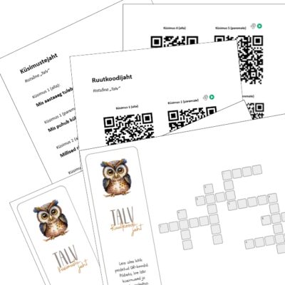 Ristsõna "Talv" liikumismäng (QR + QR-vaba)