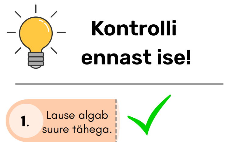 Enesekontrolliks kirjutamisel
