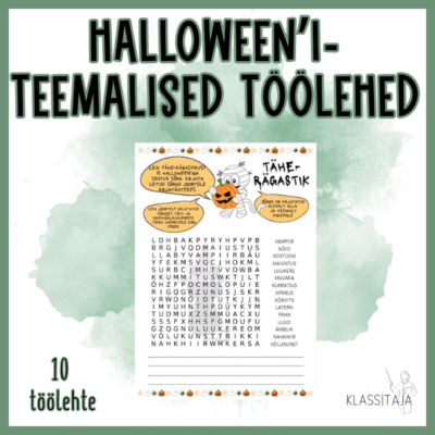 HALLOWEEN'I-TEEMALISED TÖÖLEHED