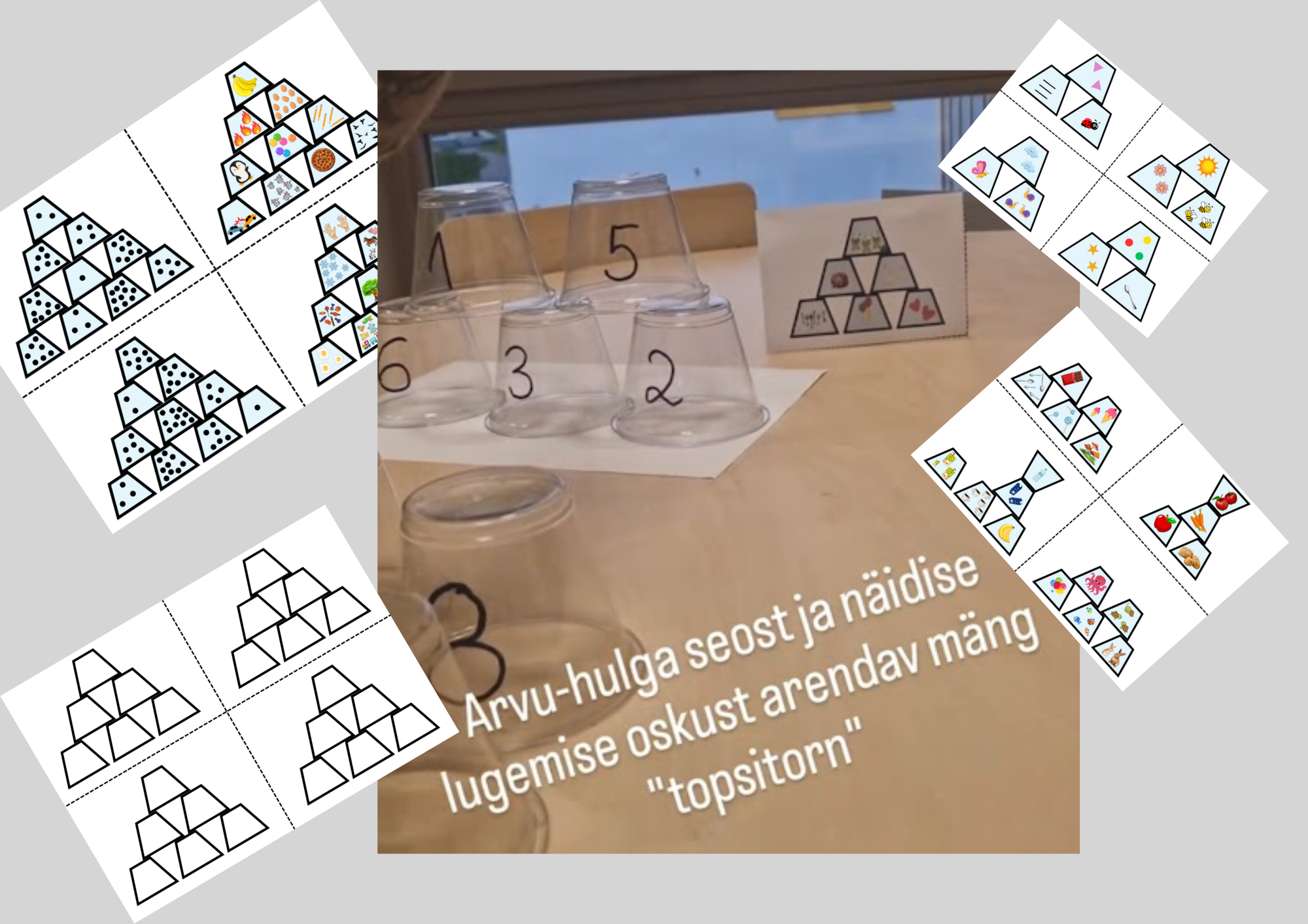 Arvu-hulga seost kinnistav topsitorni mäng