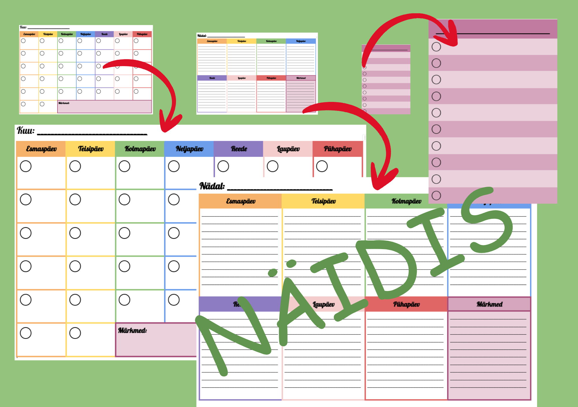 Ajaplaneerimise tabelid