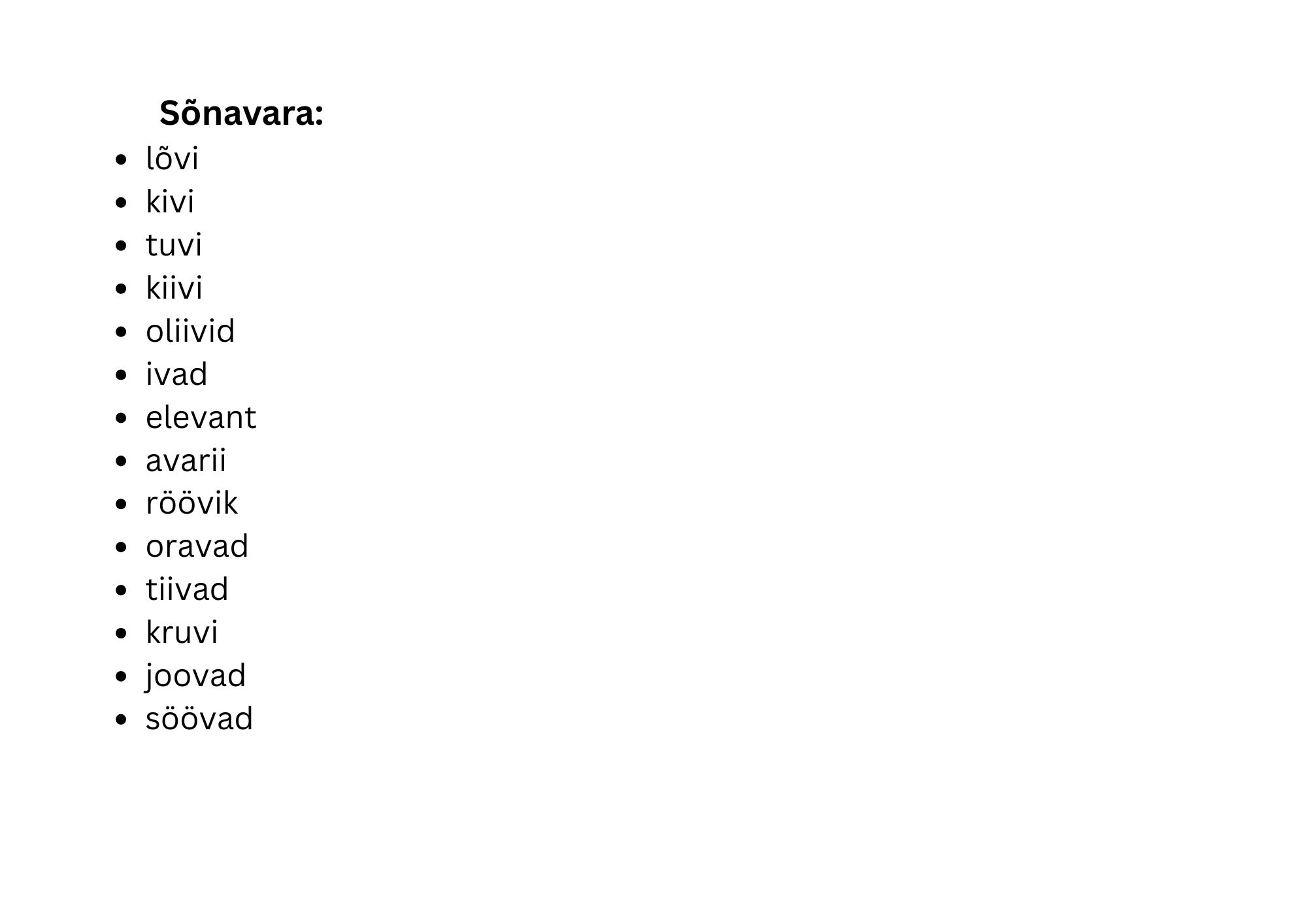 V-UNO: V-häälik sõna keskel vokaalide vahel - Image 3