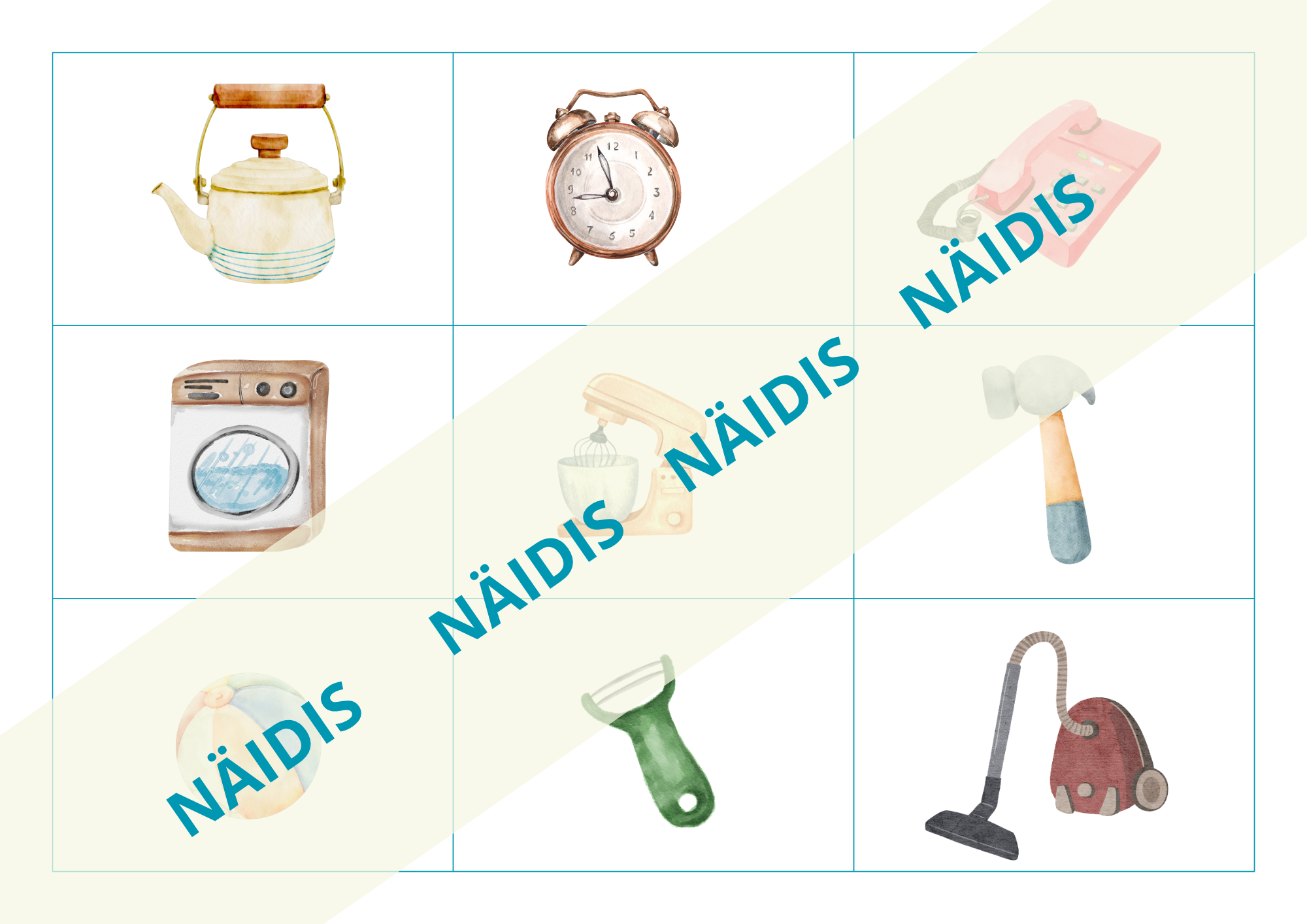 Pildikaardid "Asjad meie ümber"