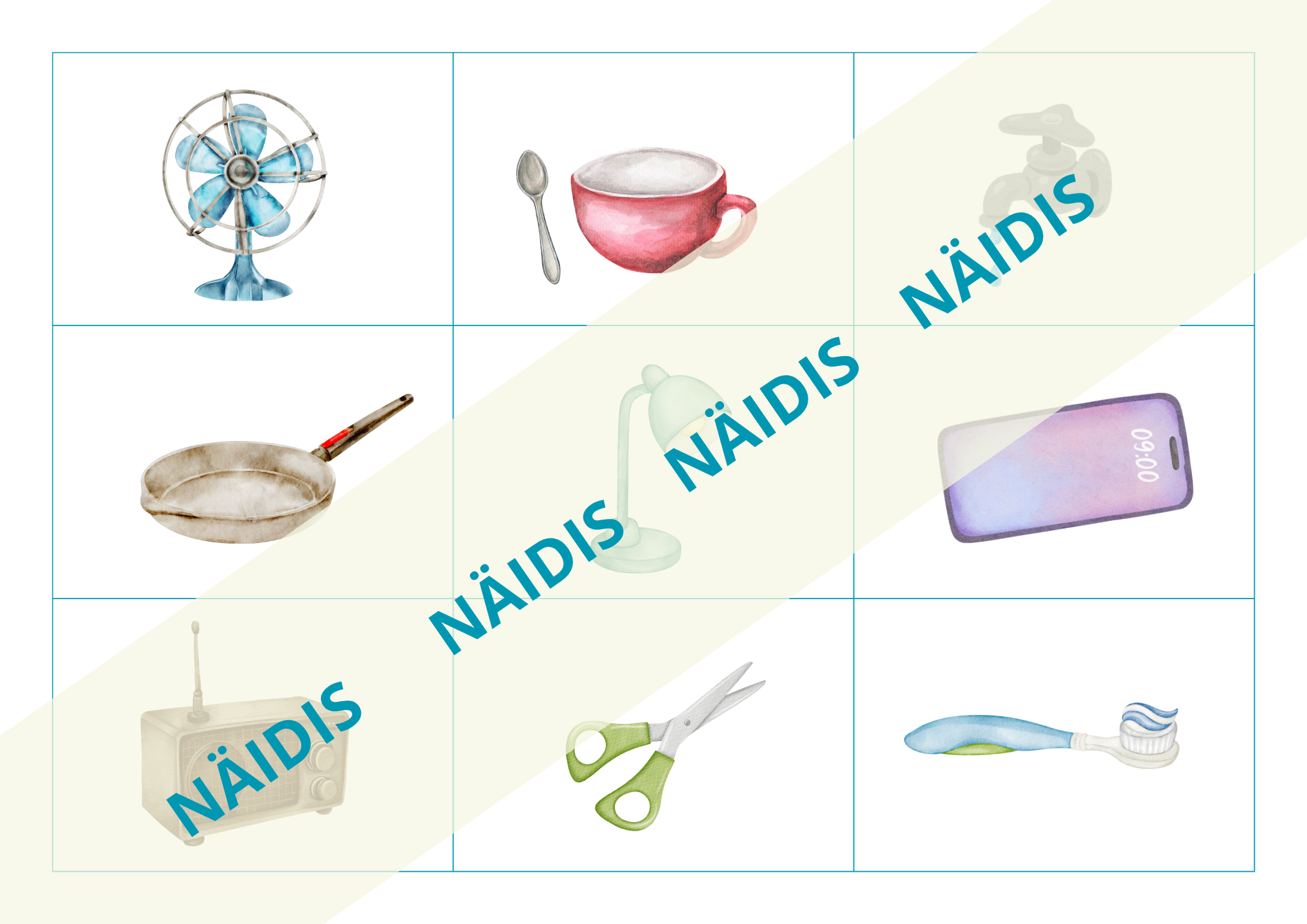 Pildikaardid "Asjad meie ümber" - Image 3