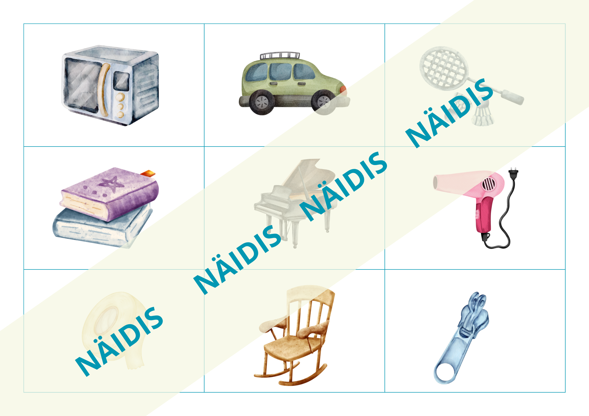 Pildikaardid "Asjad meie ümber" - Image 4
