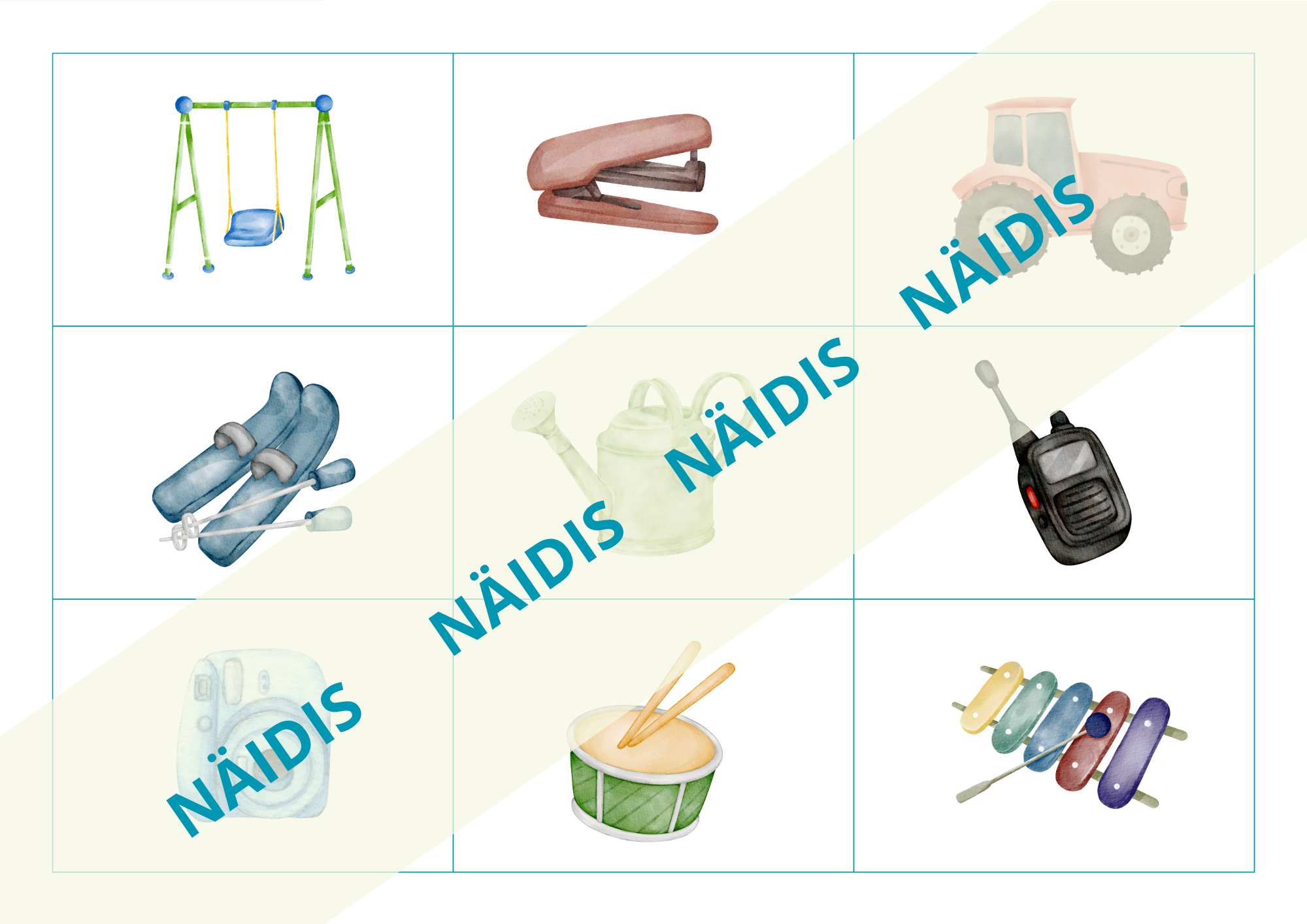 Pildikaardid "Asjad meie ümber" - Image 5