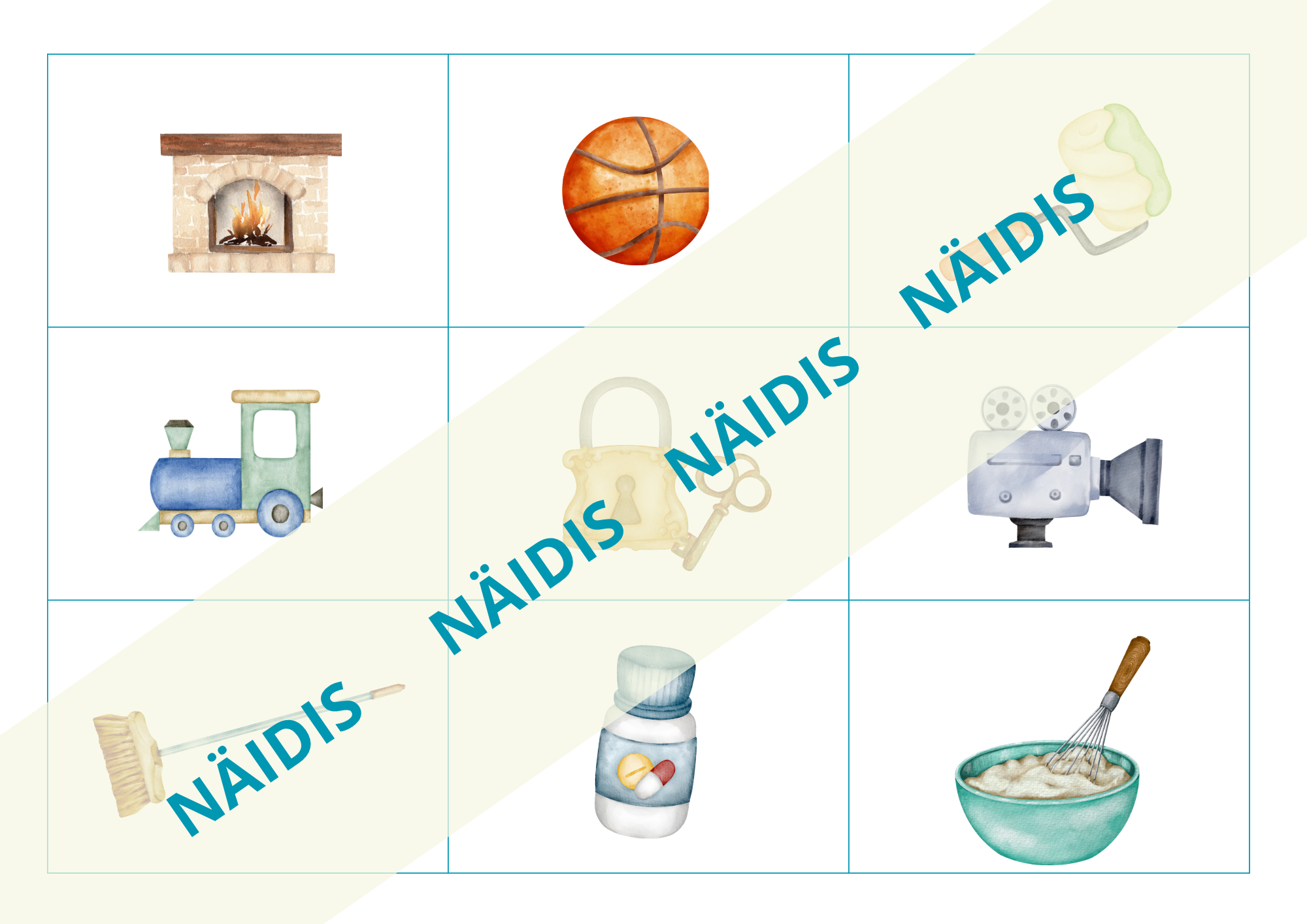 Pildikaardid "Asjad meie ümber" - Image 8