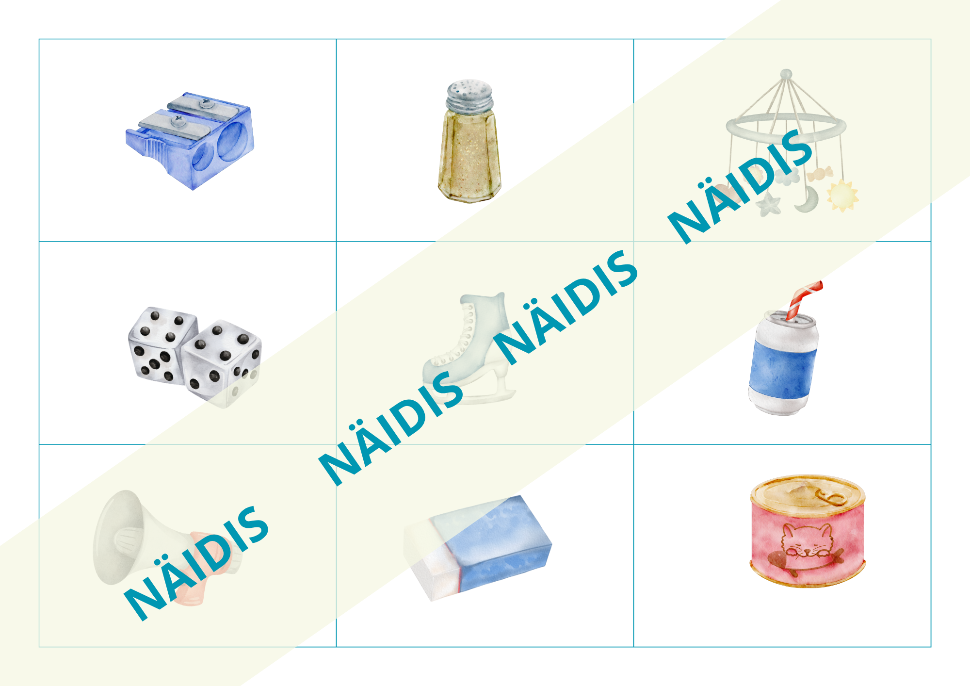 Pildikaardid "Asjad meie ümber" - Image 9