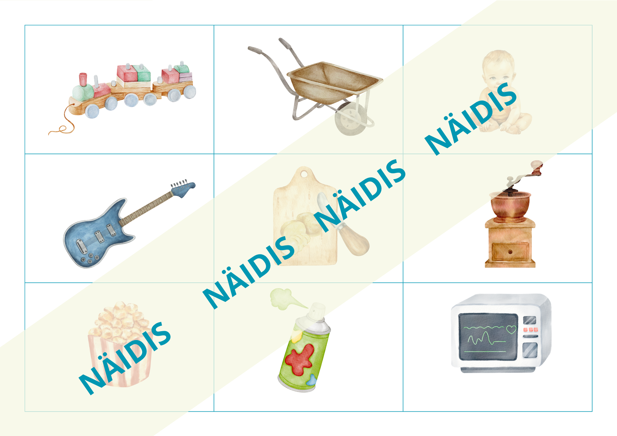 Pildikaardid "Asjad meie ümber" - Image 10