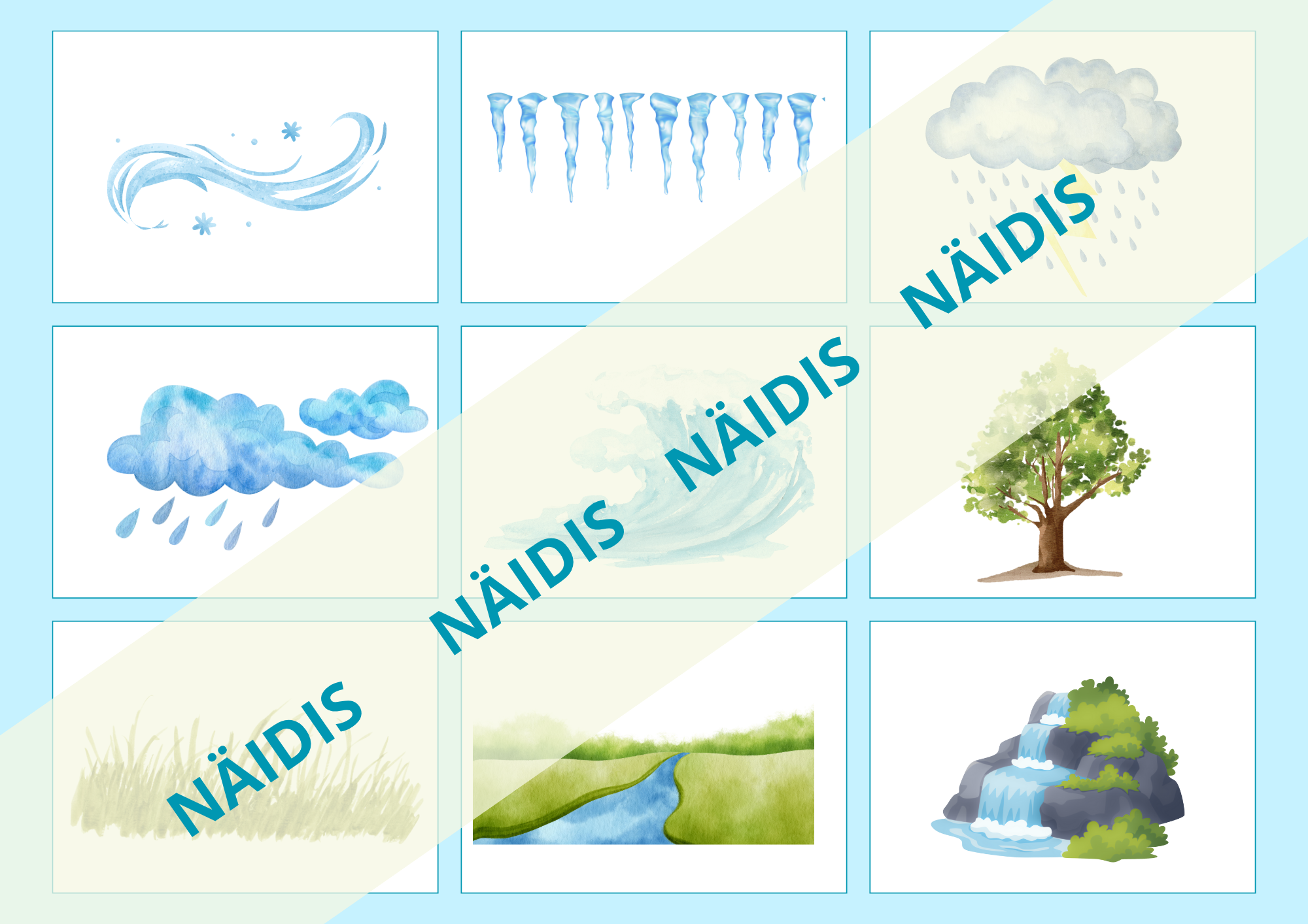 Pildikaardid "Asjad meie ümber" - Image 11