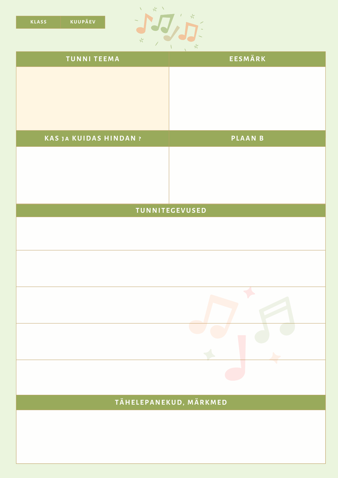 Tunnikava rohelise pildiga (blankett) - Image 3