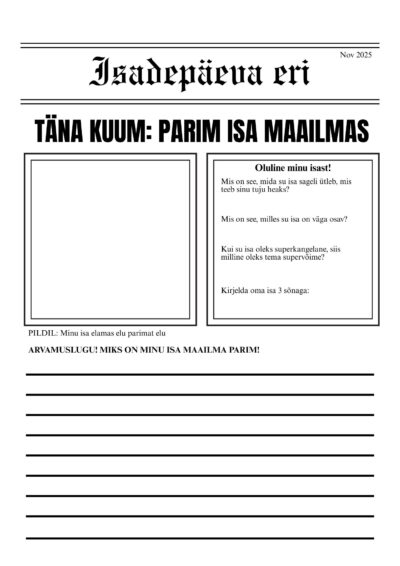 Ajaleht - parim isa