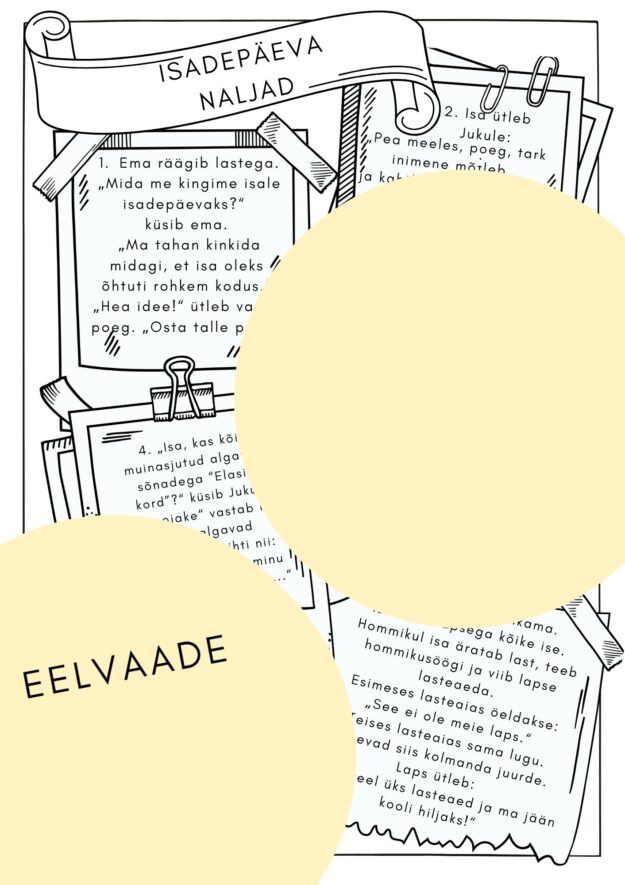 Isadepäeva naljad – tööleht A2 ja kõrgemale tasemele, vastustega