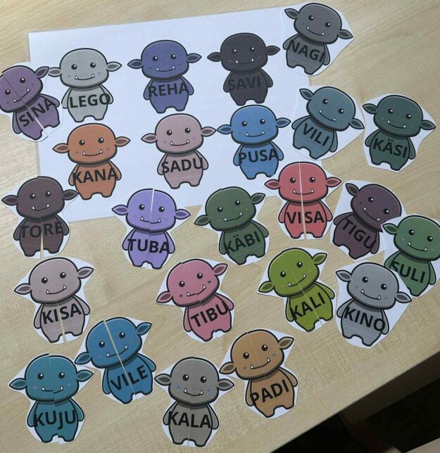 Lugemismäng- lõbusad koletised