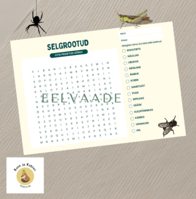 SELGROOTUD - sõnarägastik