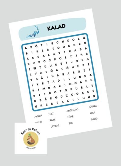 EESTI KALAD - sõnarägastik