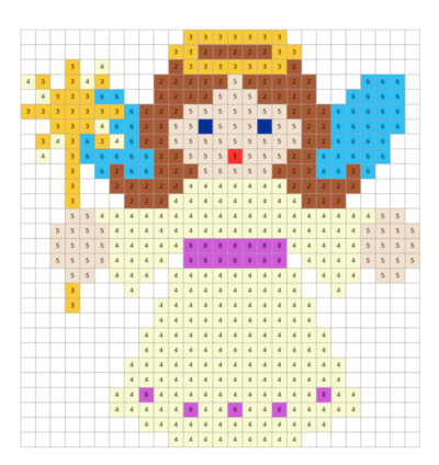 Värvi numbri järgi - jõuluingel