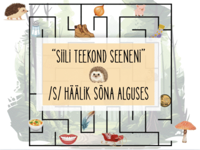 Mäng "Siili teekond seeneni" - /s/ sõna alguses