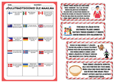 Aardejaht "Jõulutraditsioonid üle maailma