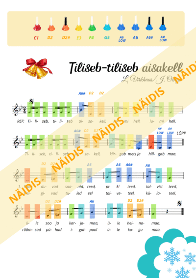 Noot käsikelladele "Tiliseb-tiliseb aisakell"