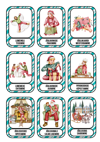 Pildikaardid TALV JA JÕULUD (54 kaarti) - Image 2