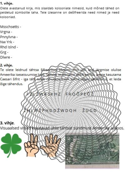 Ameerika iseseisvumine vihjemäng