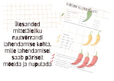 Mõtlev klassiruum: mittetäieliku ruutvõrrandi lahendamine
