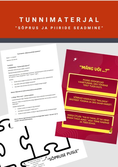 Tunnimaterjal "Sõprus ja piiride seadmine"