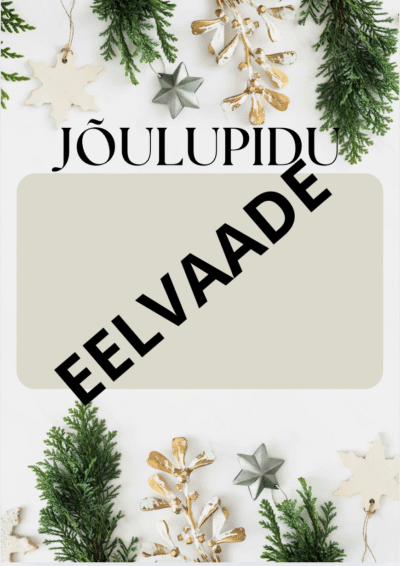 Jõulupidu plakat