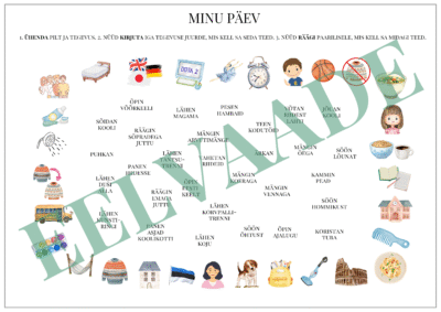 "Minu päev - ühenda ja räägi (kellaajad)"