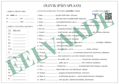 "Minu päev - olevik + QR"