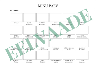 "Minu päev - joonista"