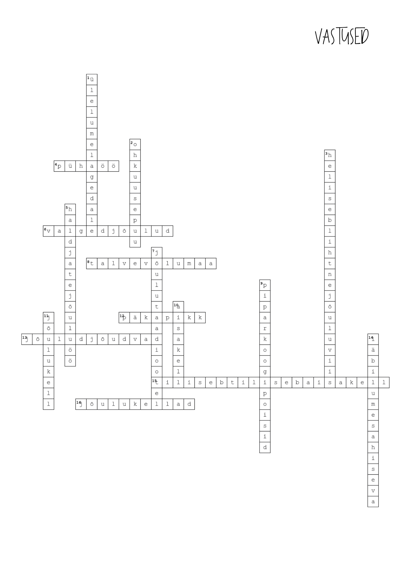 Ristsõna - jõululaulud - Image 2