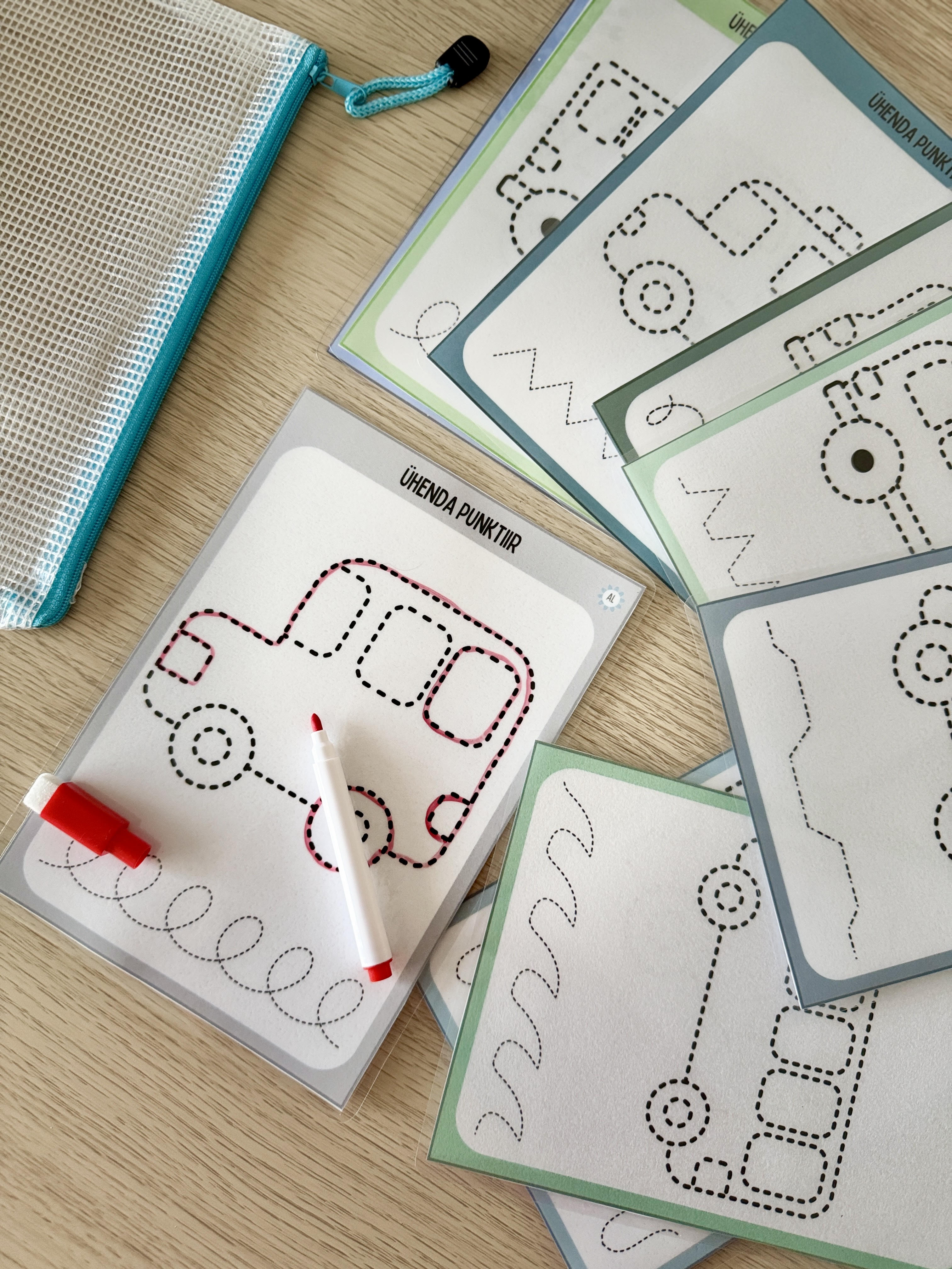 Kirja eelharjutuste kaardikomplekt - “Autod” - Image 2