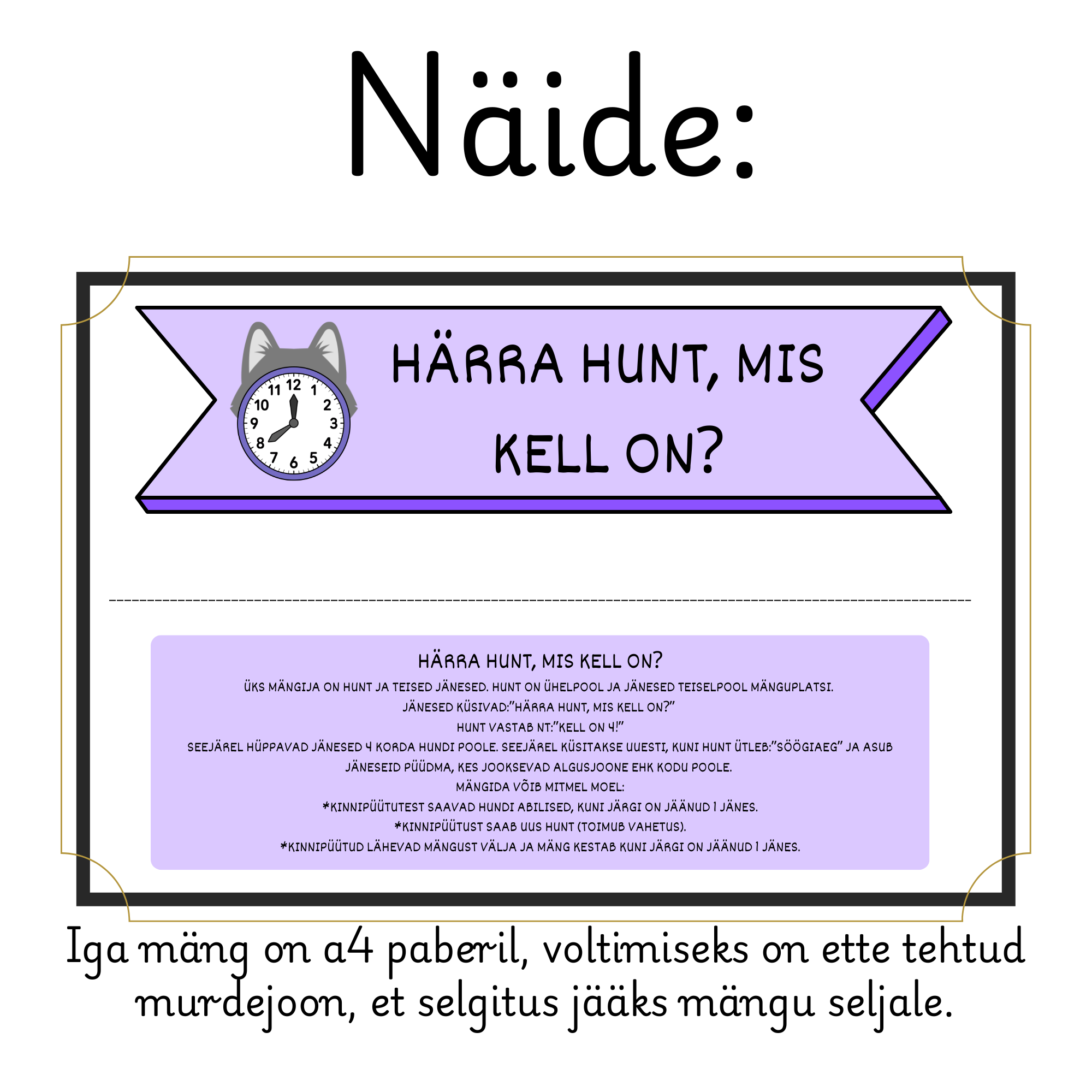 Härra hunt, mis kell on?