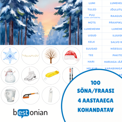 Aastaaegade mäng "Aastaajad - kevad, suvi, sügis, talv".